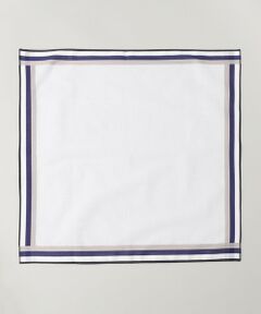 SHIPS / シップス ハンカチ | GRAZIINA:ホワイト グランド パイピング ポケットチーフ