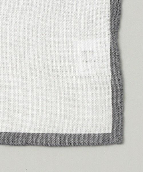 SHIPS / シップス ハンカチ | SHIPS:リネン パイピング ポケットチーフ | 詳細1