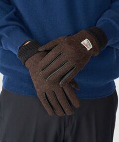 SHIPS / シップス 手袋 | SHIPS:〈タッチパネル対応〉HARRIS TWEED レザー コンビ グローブ