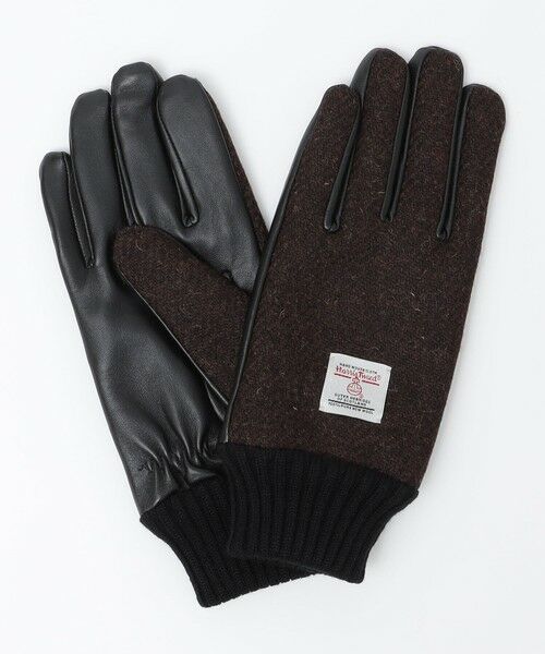 SHIPS / シップス 手袋 | SHIPS:〈タッチパネル対応〉HARRIS TWEED レザー コンビ グローブ | 詳細3
