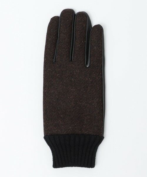 SHIPS / シップス 手袋 | SHIPS:〈タッチパネル対応〉HARRIS TWEED レザー コンビ グローブ | 詳細4