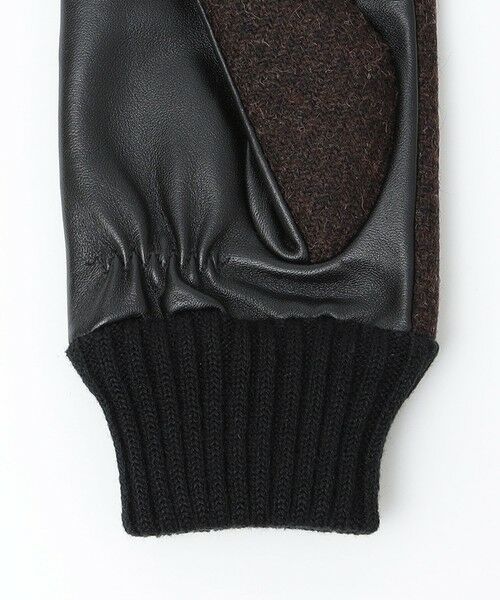 SHIPS / シップス 手袋 | SHIPS:〈タッチパネル対応〉HARRIS TWEED レザー コンビ グローブ | 詳細8