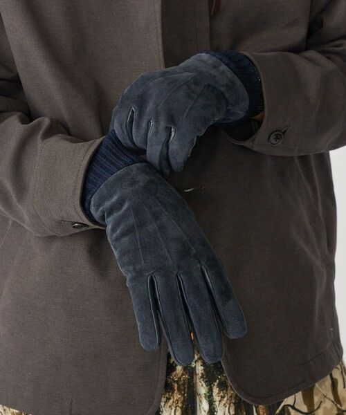 SHIPS / シップス 手袋 | SHIPS:〈タッチパネル対応〉スエード リブ グローブ | 詳細1