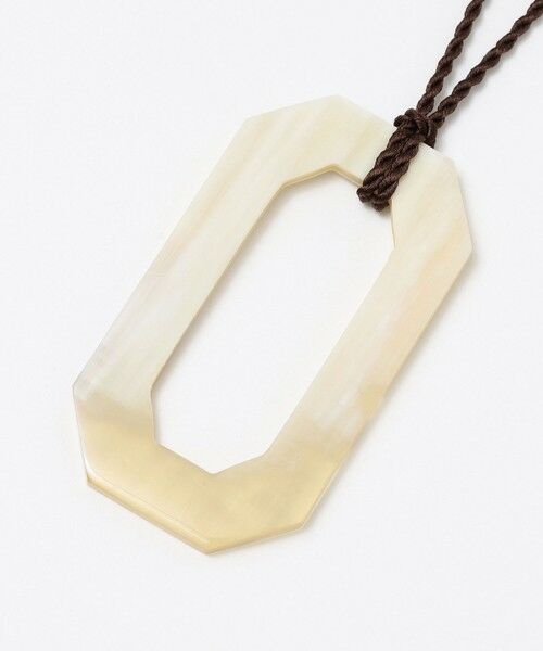 SHIPS / シップス ネックレス・ペンダント・チョーカー | SHIPS: HORN OCTAGONAL NECKLACE | 詳細1
