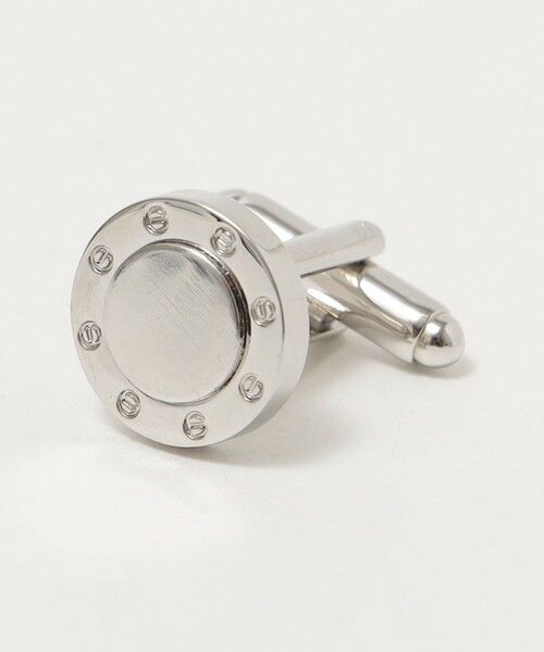 SHIPS / シップス カフリンクス・ネクタイピン | LOUIS FAGLIN: シルバー 8ビス カフリンクス(ホワイト) | 詳細2