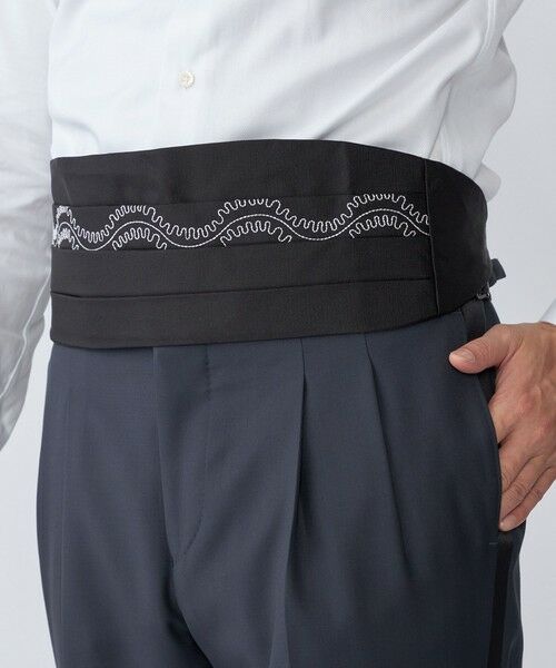 SHIPS / シップス その他小物 | BLECK: シルク エンブロイダリー カマーバンド | 詳細1