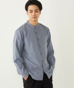 SHIPS / シップス シャツ・ブラウス | SHIPS Colors:〈洗濯機可能〉フェイクスエード(ポリエステル) バンドカラー シャツ