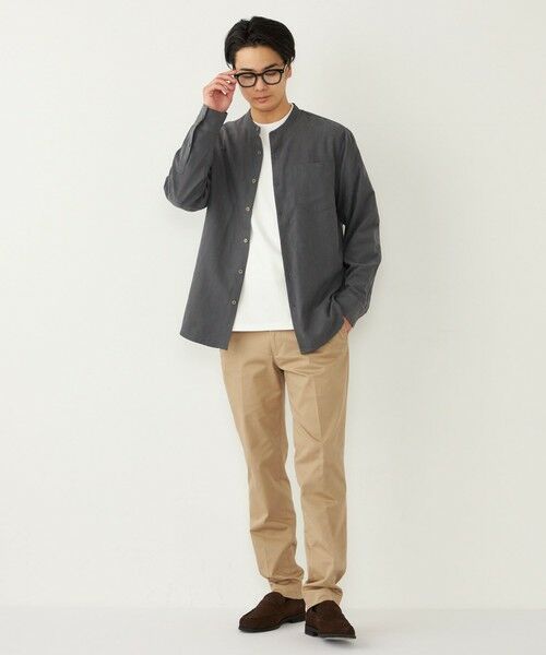 SHIPS / シップス シャツ・ブラウス | SHIPS Colors:〈洗濯機可能〉フェイクスエード(ポリエステル) バンドカラー シャツ | 詳細6