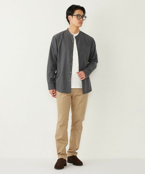 SHIPS / シップス シャツ・ブラウス | SHIPS Colors:〈洗濯機可能〉フェイクスエード(ポリエステル) バンドカラー シャツ | 詳細7