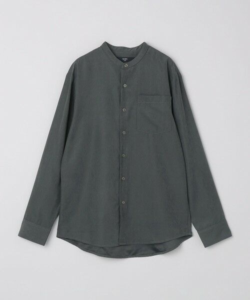 SHIPS / シップス シャツ・ブラウス | SHIPS Colors:〈洗濯機可能〉フェイクスエード(ポリエステル) バンドカラー シャツ | 詳細8