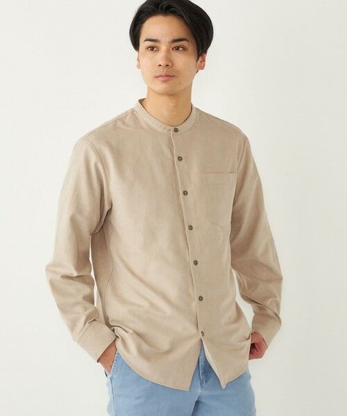 SHIPS / シップス シャツ・ブラウス | SHIPS Colors:〈洗濯機可能〉フェイクスエード(ポリエステル) バンドカラー シャツ | 詳細14