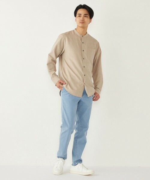 SHIPS / シップス シャツ・ブラウス | SHIPS Colors:〈洗濯機可能〉フェイクスエード(ポリエステル) バンドカラー シャツ | 詳細15