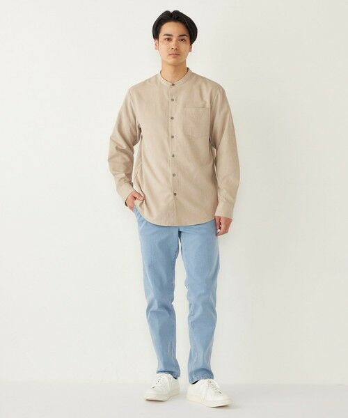 SHIPS / シップス シャツ・ブラウス | SHIPS Colors:〈洗濯機可能〉フェイクスエード(ポリエステル) バンドカラー シャツ | 詳細16