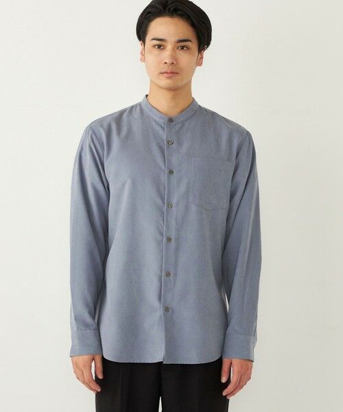 SHIPS / シップス シャツ・ブラウス | SHIPS Colors:〈洗濯機可能〉フェイクスエード(ポリエステル) バンドカラー シャツ | 詳細26