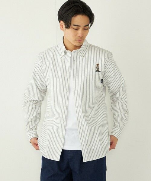 SHIPS / シップス シャツ・ブラウス | SHIPS Colors: TeddyBear(R) 1ポイント オックス シャツ◇(ブラック)