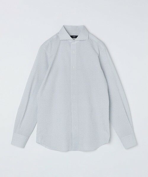 SHIPS / シップス シャツ・ブラウス | SHIPS Colors:リップル プリント ワイドカラー シャツ(オフホワイト)