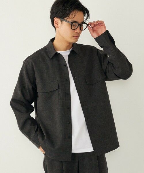 SHIPS / シップス シャツ・ブラウス | SHIPS Colors:〈洗濯機可能〉ウーリー ボックス シャツ(セットアップ対応可能) | 詳細8