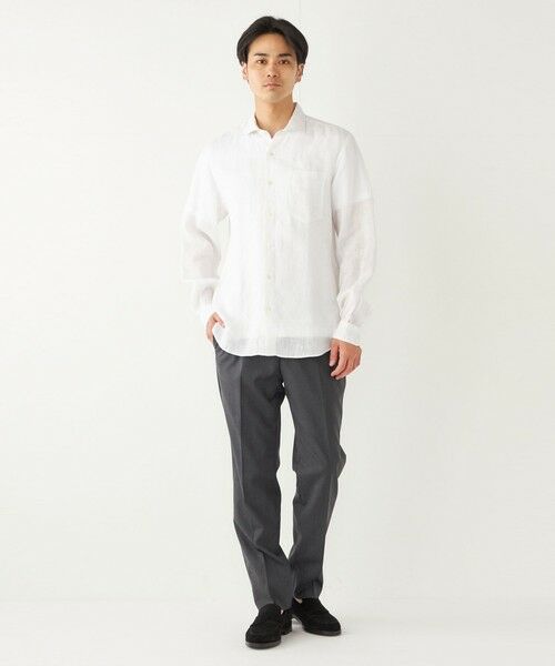 SHIPS / シップス シャツ・ブラウス | SHIPS Colors:〈洗濯機可能〉リネン セミワイドカラー シャツ | 詳細3