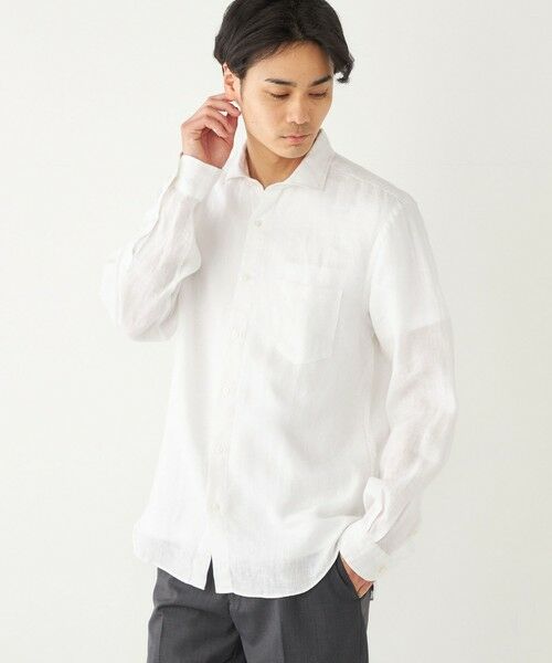 SHIPS / シップス シャツ・ブラウス | SHIPS Colors:〈洗濯機可能〉リネン セミワイドカラー シャツ | 詳細6