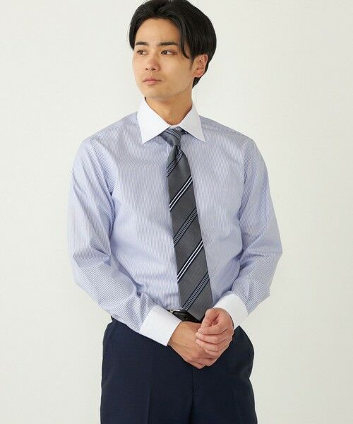 SHIPS / シップス シャツ・ブラウス | SHIPS Colors:イージーケア クレリック ストライプ ワイドカラー シャツ◇ | 詳細13