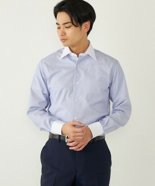 SHIPS / シップス シャツ・ブラウス | SHIPS Colors:イージーケア クレリック ストライプ ワイドカラー シャツ◇ | 詳細15