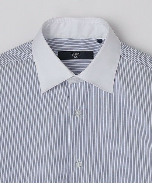 SHIPS / シップス シャツ・ブラウス | SHIPS Colors:イージーケア クレリック ストライプ ワイドカラー シャツ◇ | 詳細3