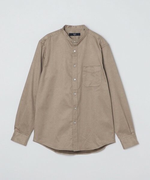 SHIPS / シップス シャツ・ブラウス | SHIPS Colors: ポリエステル フェイクスエード バンドカラー シャツ | 詳細1