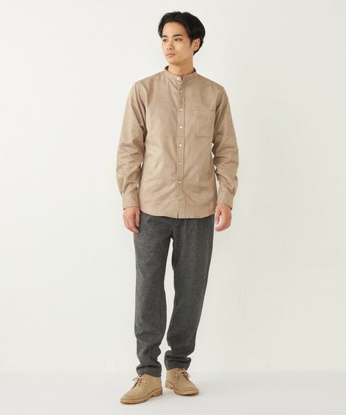 SHIPS / シップス シャツ・ブラウス | SHIPS Colors: ポリエステル フェイクスエード バンドカラー シャツ | 詳細8