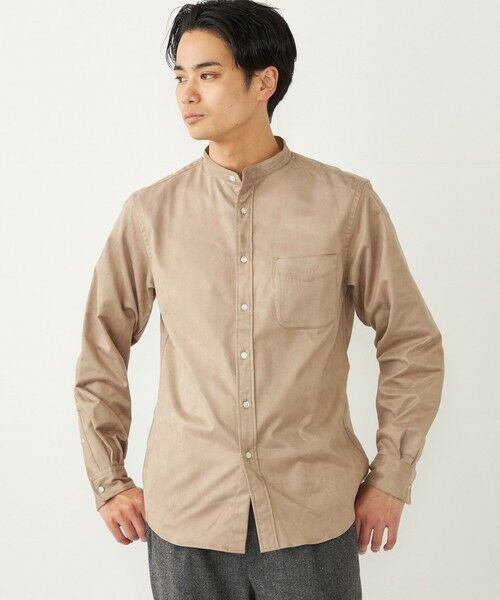SHIPS / シップス シャツ・ブラウス | SHIPS Colors: ポリエステル フェイクスエード バンドカラー シャツ | 詳細10