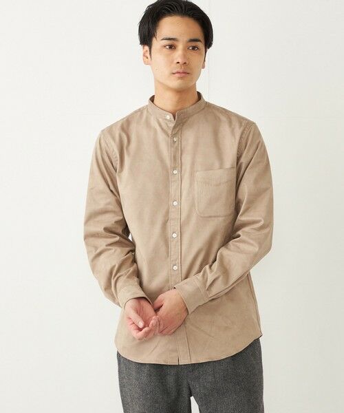 SHIPS / シップス シャツ・ブラウス | SHIPS Colors: ポリエステル フェイクスエード バンドカラー シャツ | 詳細11