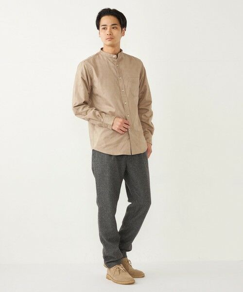 SHIPS / シップス シャツ・ブラウス | SHIPS Colors: ポリエステル フェイクスエード バンドカラー シャツ | 詳細12