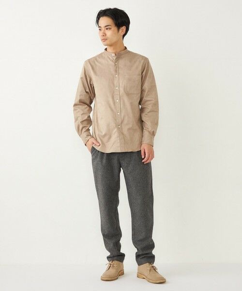 SHIPS / シップス シャツ・ブラウス | SHIPS Colors: ポリエステル フェイクスエード バンドカラー シャツ | 詳細13