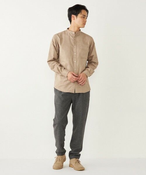 SHIPS / シップス シャツ・ブラウス | SHIPS Colors: ポリエステル フェイクスエード バンドカラー シャツ | 詳細14