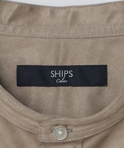 SHIPS / シップス シャツ・ブラウス | SHIPS Colors: ポリエステル フェイクスエード バンドカラー シャツ | 詳細5