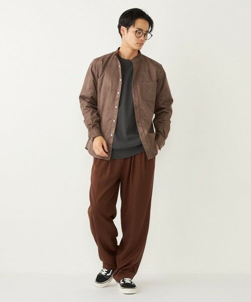 SHIPS / シップス シャツ・ブラウス | SHIPS Colors: ポリエステル フェイクスエード バンドカラー シャツ | 詳細17