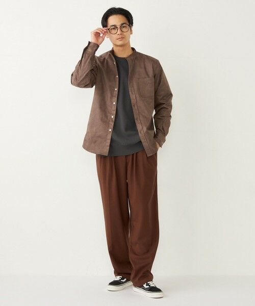 SHIPS / シップス シャツ・ブラウス | SHIPS Colors: ポリエステル フェイクスエード バンドカラー シャツ | 詳細20