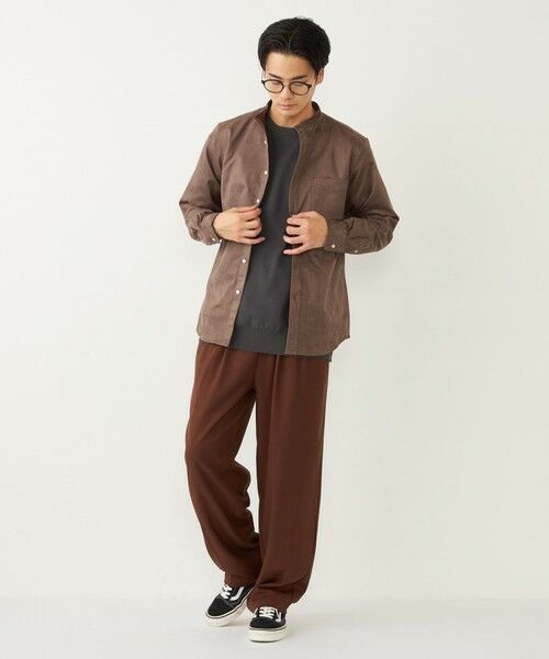 SHIPS / シップス シャツ・ブラウス | SHIPS Colors: ポリエステル フェイクスエード バンドカラー シャツ | 詳細21