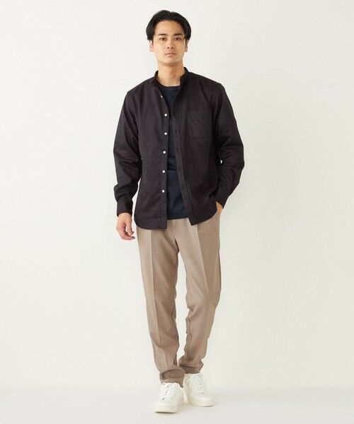 SHIPS / シップス シャツ・ブラウス | SHIPS Colors: ポリエステル フェイクスエード バンドカラー シャツ | 詳細28