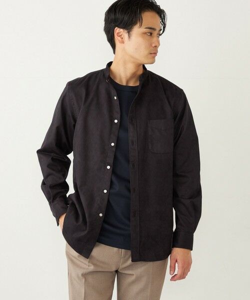 SHIPS / シップス シャツ・ブラウス | SHIPS Colors: ポリエステル フェイクスエード バンドカラー シャツ | 詳細29