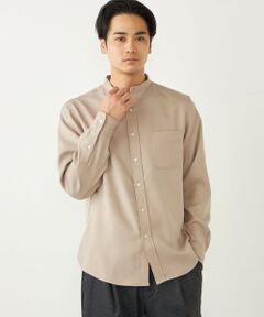 SHIPS / シップス シャツ・ブラウス | SHIPS Colors:〈洗濯機可能〉ウールライク バンドカラー シャツ