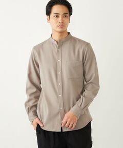 SHIPS / シップス シャツ・ブラウス | SHIPS Colors:〈洗濯機可能〉ウールライク バンドカラー シャツ