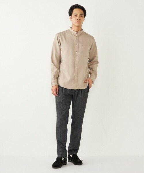 SHIPS / シップス シャツ・ブラウス | SHIPS Colors:〈洗濯機可能〉ウールライク バンドカラー シャツ | 詳細7