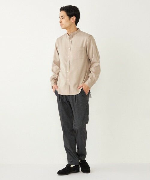 SHIPS / シップス シャツ・ブラウス | SHIPS Colors:〈洗濯機可能〉ウールライク バンドカラー シャツ | 詳細8