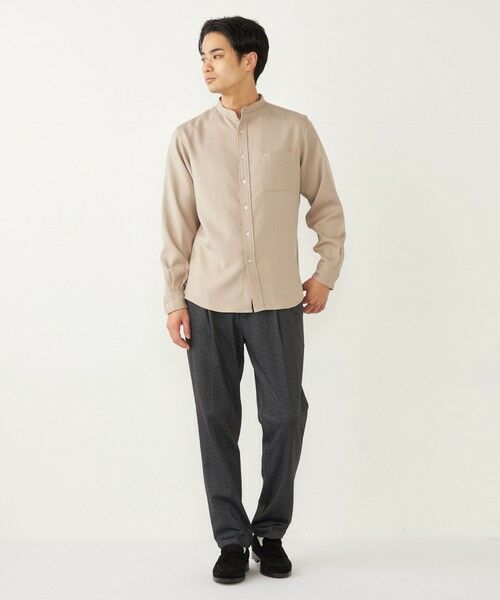 SHIPS / シップス シャツ・ブラウス | SHIPS Colors:〈洗濯機可能〉ウールライク バンドカラー シャツ | 詳細9