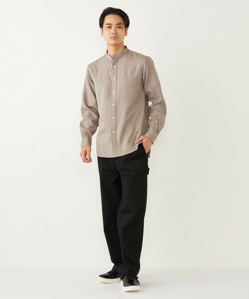 SHIPS / シップス シャツ・ブラウス | SHIPS Colors:〈洗濯機可能〉ウールライク バンドカラー シャツ | 詳細22