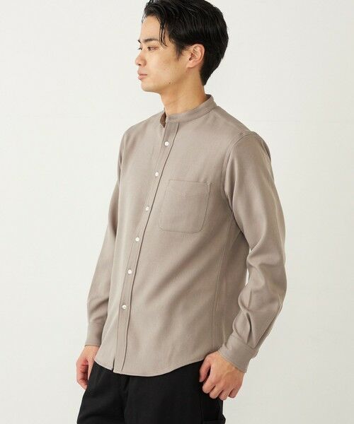 SHIPS / シップス シャツ・ブラウス | SHIPS Colors:〈洗濯機可能〉ウールライク バンドカラー シャツ | 詳細23