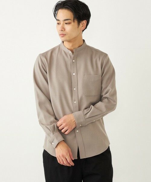 SHIPS / シップス シャツ・ブラウス | SHIPS Colors:〈洗濯機可能〉ウールライク バンドカラー シャツ | 詳細24