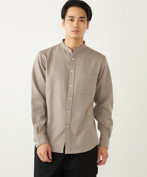 SHIPS / シップス シャツ・ブラウス | SHIPS Colors:〈洗濯機可能〉ウールライク バンドカラー シャツ | 詳細25