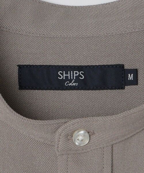 SHIPS / シップス シャツ・ブラウス | SHIPS Colors:〈洗濯機可能〉ウールライク バンドカラー シャツ | 詳細13