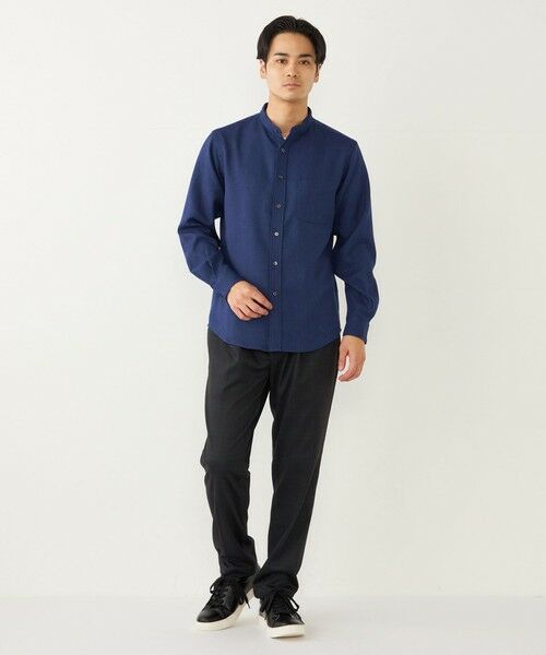 SHIPS / シップス シャツ・ブラウス | SHIPS Colors:〈洗濯機可能〉ウールライク バンドカラー シャツ | 詳細30